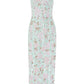 Wisteria Shimmer Georgette Ankle Gown